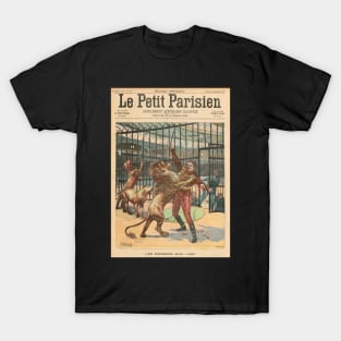 Les Caprices D'un Lion / Lion Tamer Georges Marck mauled in 1900 T-Shirt